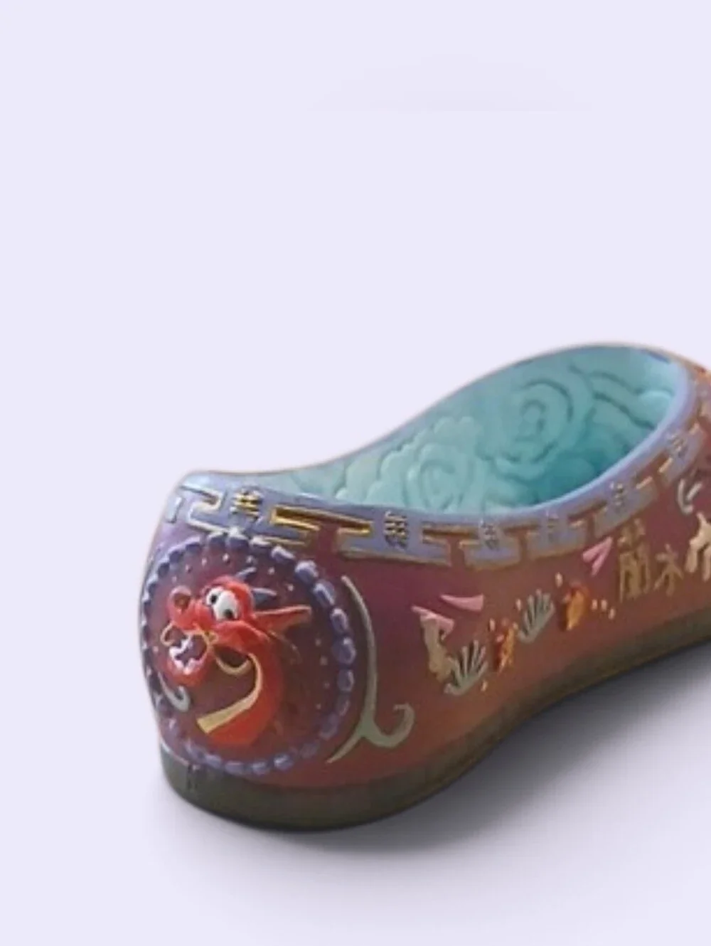 Vintage Mulan Decorative Ceramic Little Shoe